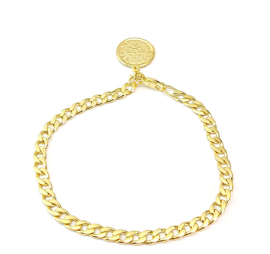Pulseira Folheada em Ouro Amarelo