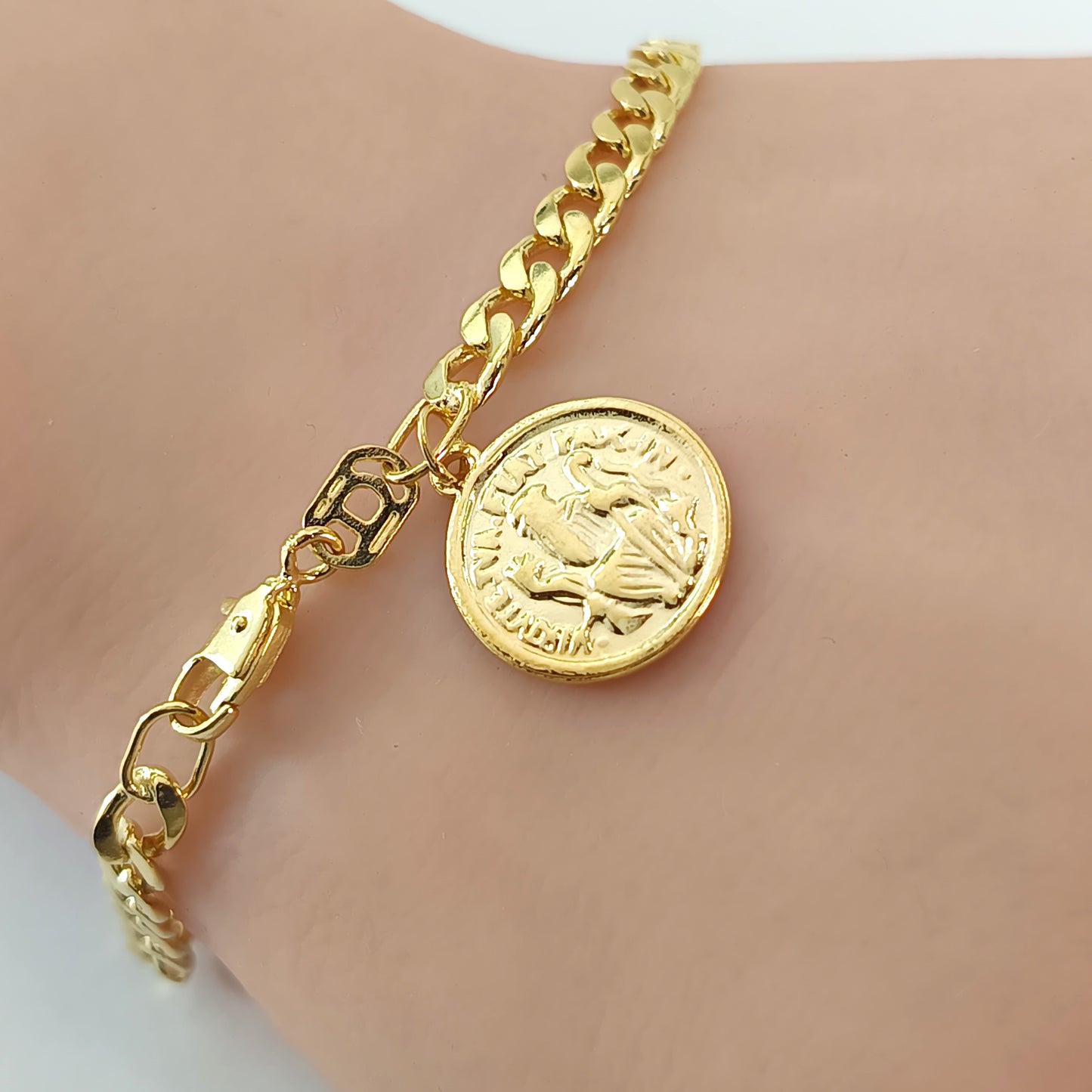 Pulseira Folheada em Ouro Amarelo