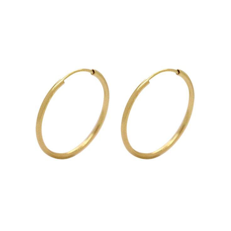 Brincos Argolas em Prata e Ouro