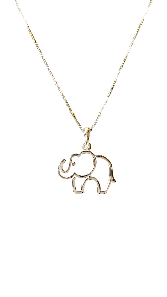Gargantilha Elefante em Prata