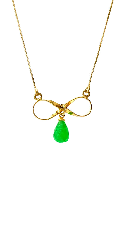 Gargantilha em Prata com Banho em Ouro Amarelo – Infinito