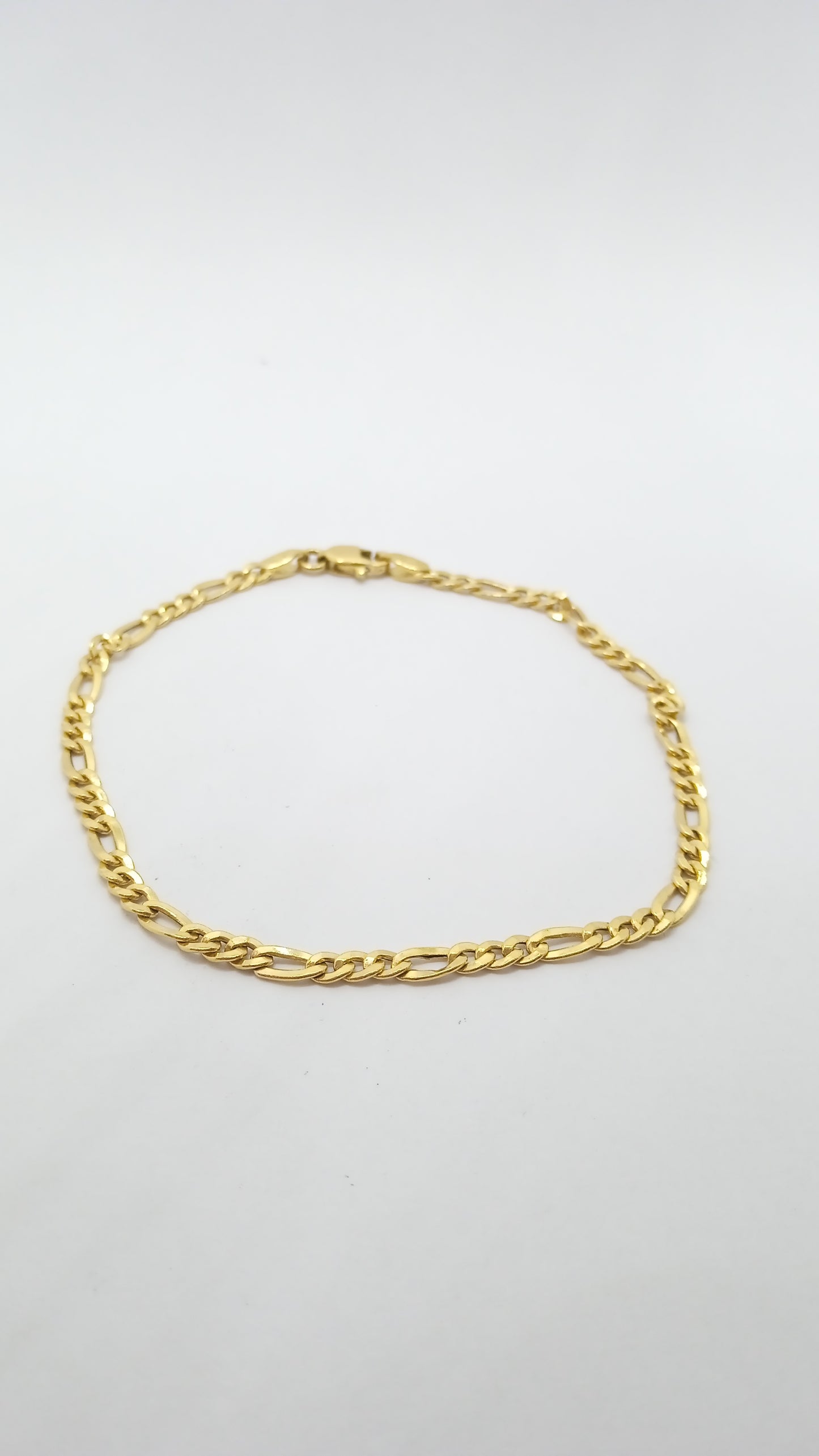 Pulseira Corrente Figaro em Ouro Amarelo