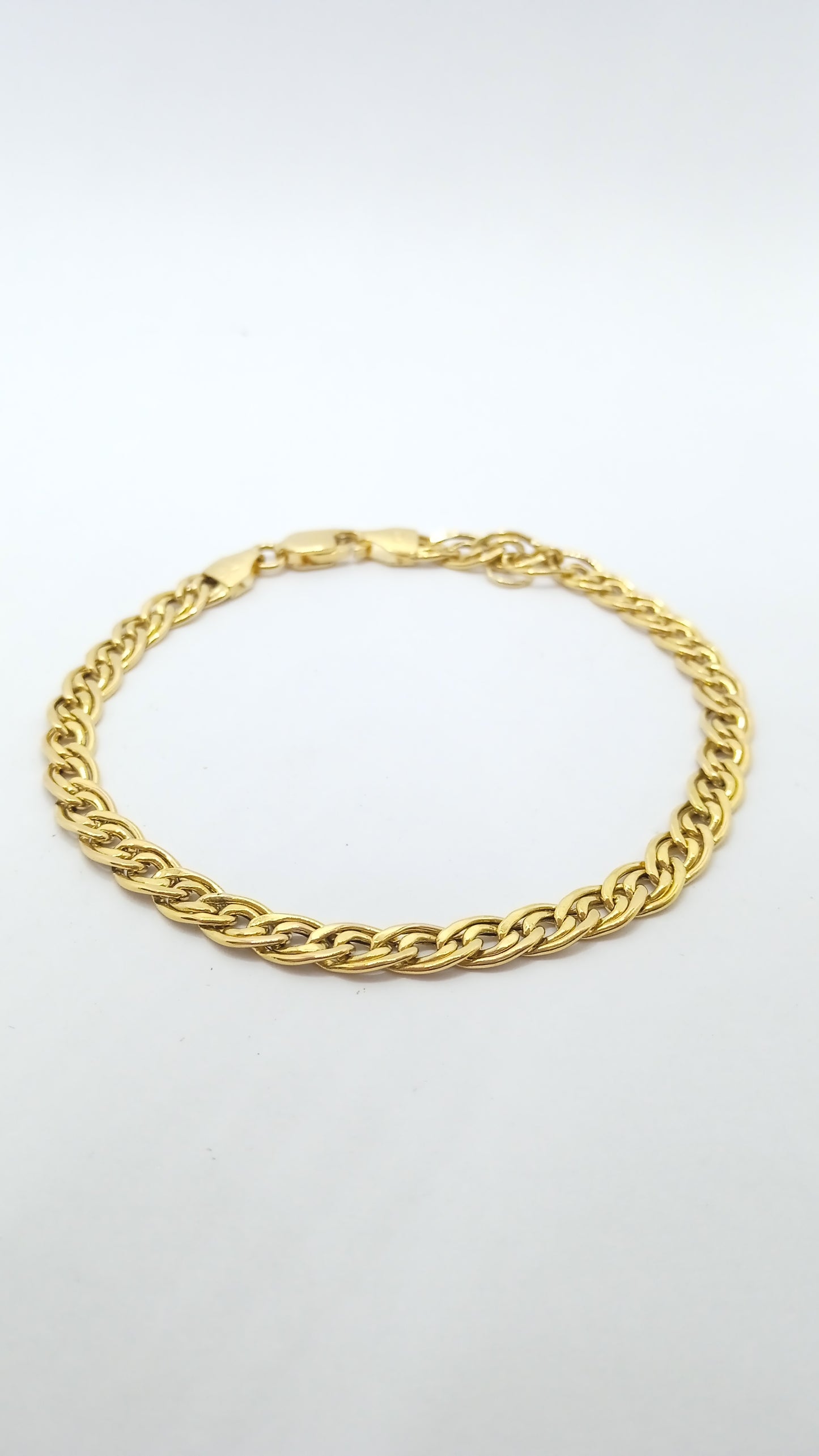 Pulseira Ouro Amarelo Trançada