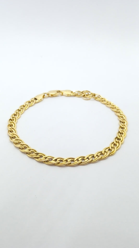 Pulseira Ouro Amarelo Trançada